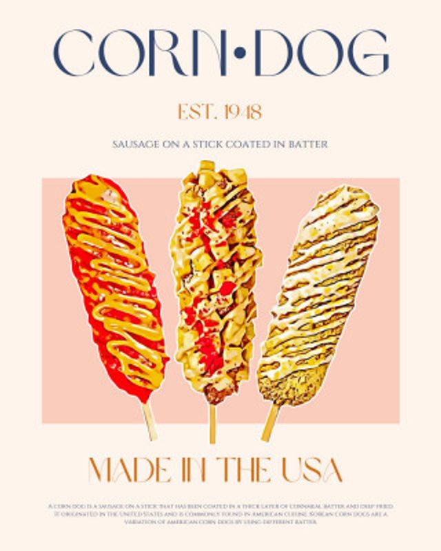 Corn Dog Print