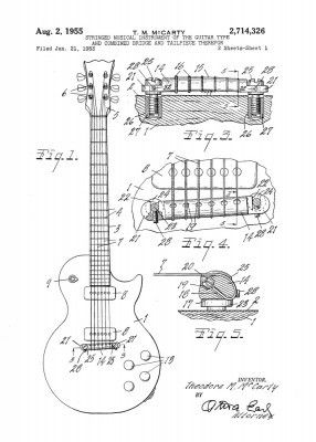 Electric Guitar Patent 1955