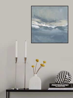 Serene Rolling Waves Beneath a Tranquil Sky