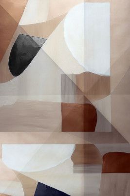 Abstract Copper Neutral Tone Painting 2