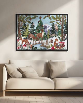 Animal Winter Scene Christmas