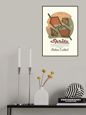 Geometrical spritz print