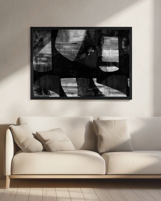 Abstract Black Night Shapes 2