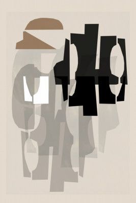 Black and White and Brown Relief 1