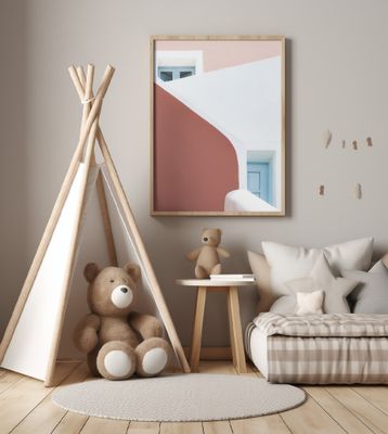 pastel pinks and blues