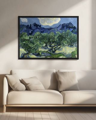 Vincent Van Gogh's Olive Trees With the Alpilles In the Background (1889)