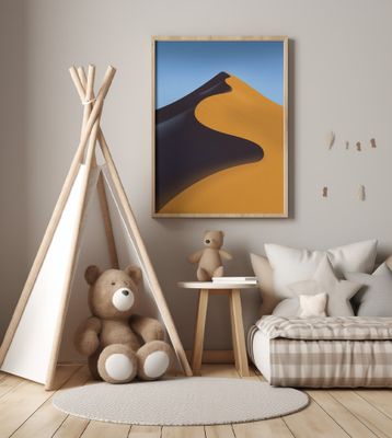 Desert Landscape With A Vivid