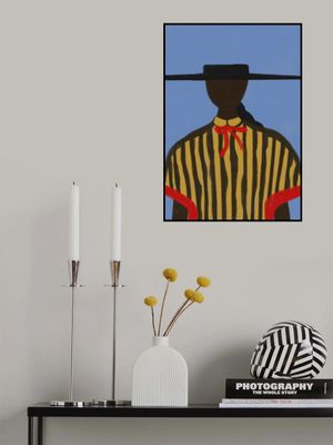 Bold Hat Woman and Stripes New Mexico Style