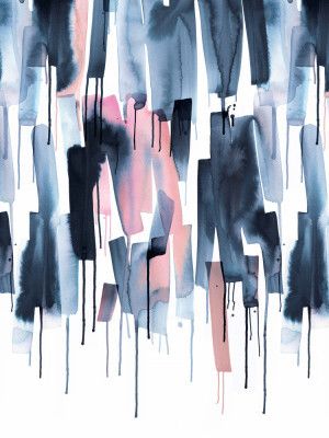 Watery Stripes Navy Pink