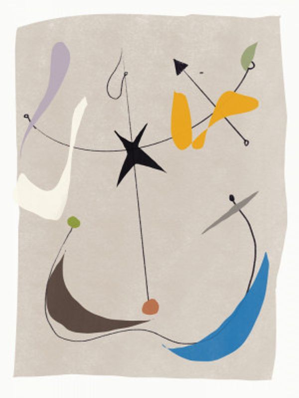 Minimalistic Lines and Colorful Shapes