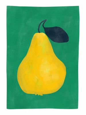 Minimalist Yellow Pear