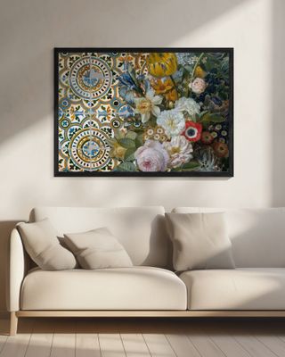 The Beauty of Flowers On Tiles