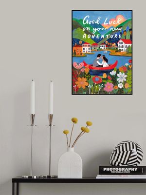 Just Married Couple in a boat