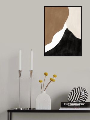 Abstract Beige and Brown Art