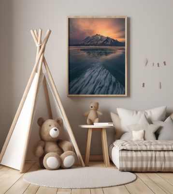 Ice Bars in Lake Abraham