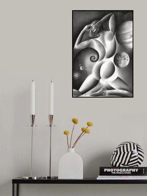 Human Anatomy With Celestial Elements