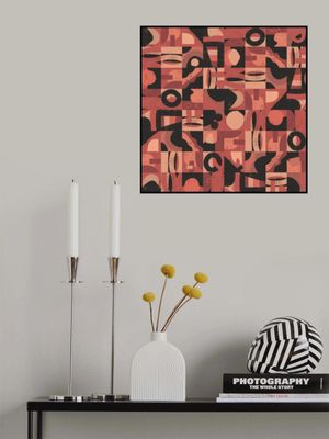 Mid Century Grid Pattern Nine