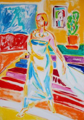 Self Portrait after Gerhard Richter, Tamara Jare, oil on canvas