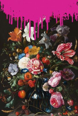 Vintage Botanical, Altered Pinky Art