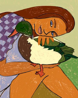 The Girl and the Green-Headed Goose