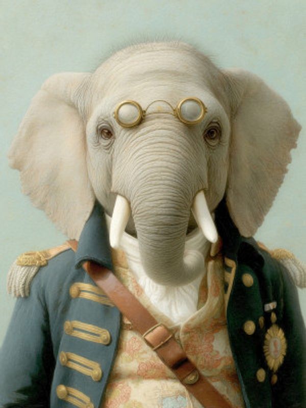 Naval Officer Elephant
