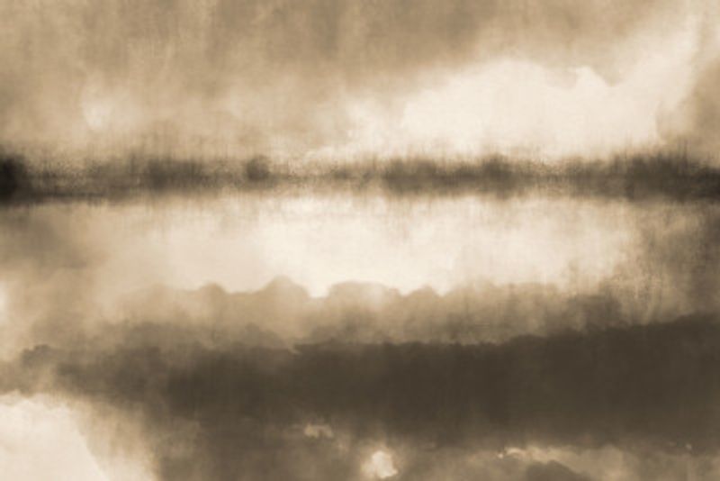 Abstract Landscape. Sunrise.