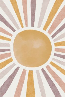 Watercolor Sun