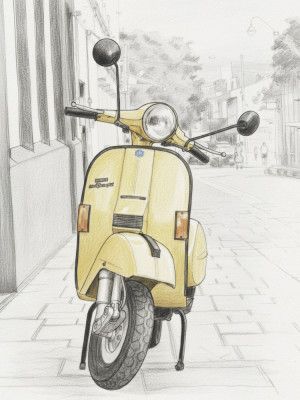Yellow Scooter