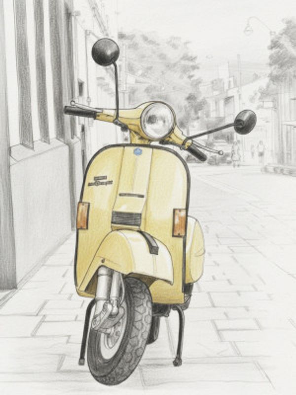 Yellow Scooter