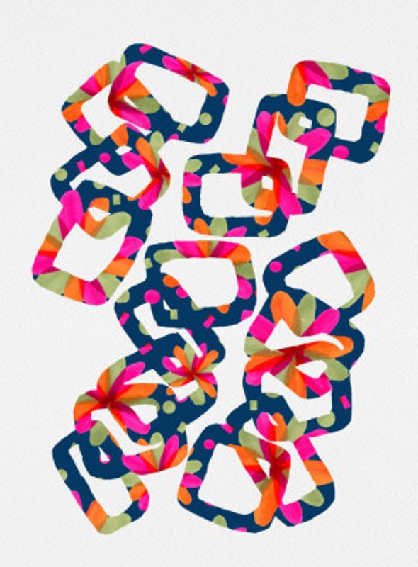 Floral Rectangle Chain