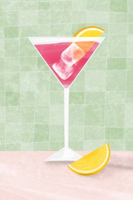 Pink coctail