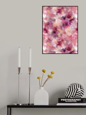 Smoky Marble Watercolor Pink
