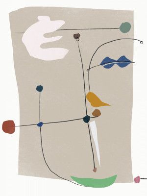 Organic Shapes and Thin Black Lines