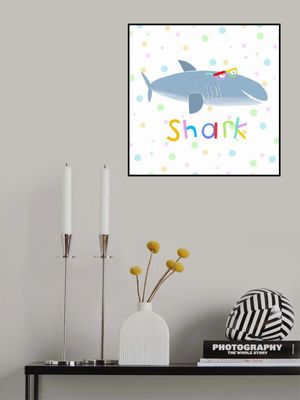 Funny Shark Wearing Glasses by Artist Carla Daly