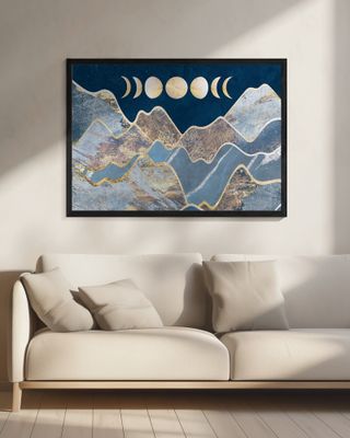 Metallic Moon Cycle in the Mountains