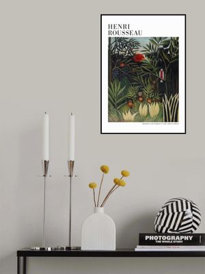 Monkeys And Parrot In The Virgin Forest