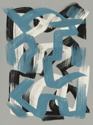 Dry brush abstract in grey