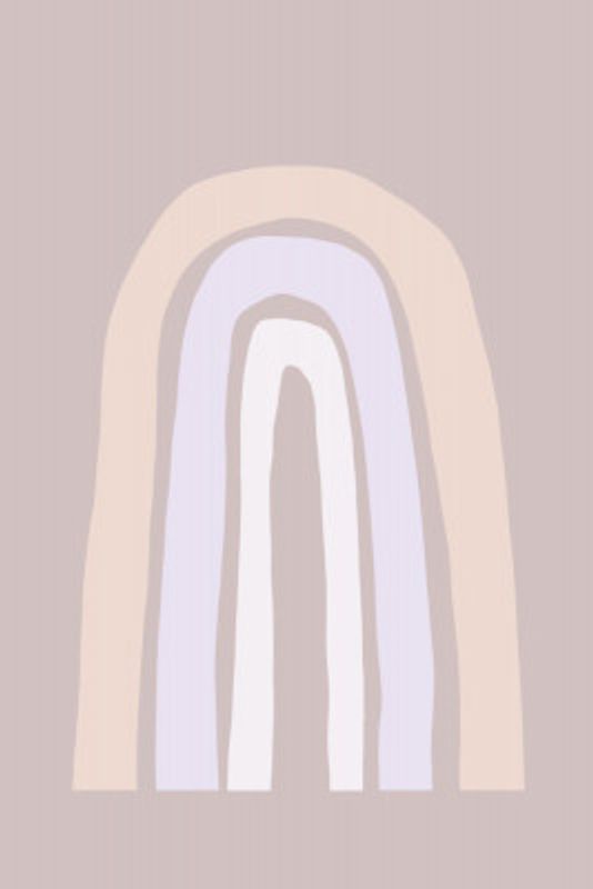 Soft Pastel Tones And Organic Shapes