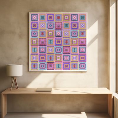 Colorful digital grandma squares I