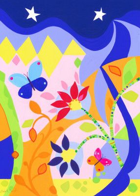 Colorful Butterflies and Flowers