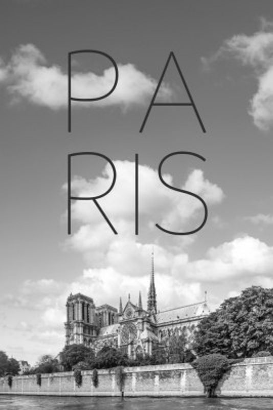 PARIS Cathedral Notre-Dame | Text &amp; Skyline