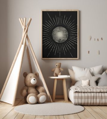 Midnight Sun Abstraction