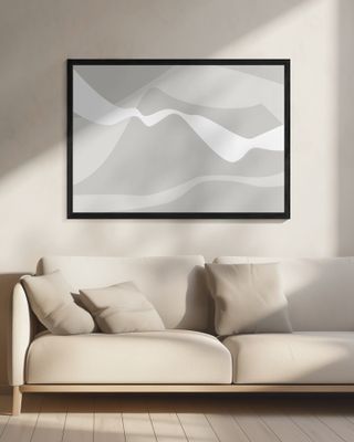 Mountain Waves Warm Gray