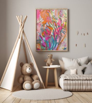 Pink abstract petals