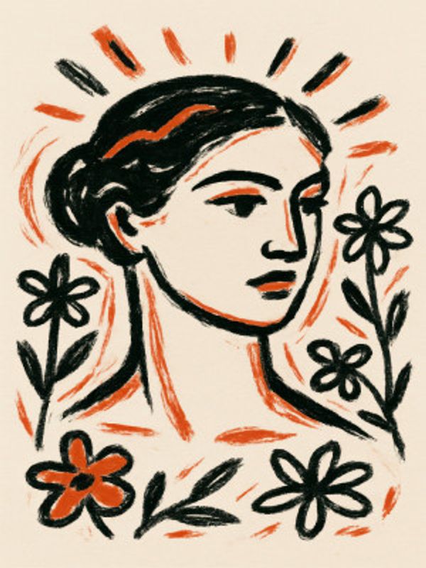 Floral Muse Portrait