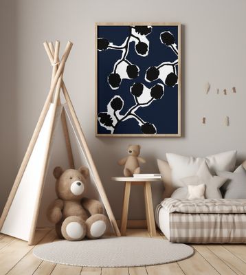 Black Floral Silhouette 2