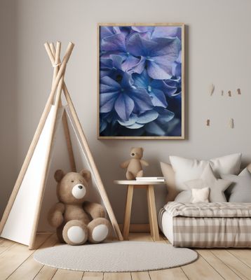 Vibrant Purple Hydrangea Flowers