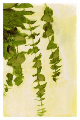 Green Gold Leafy Abstraction