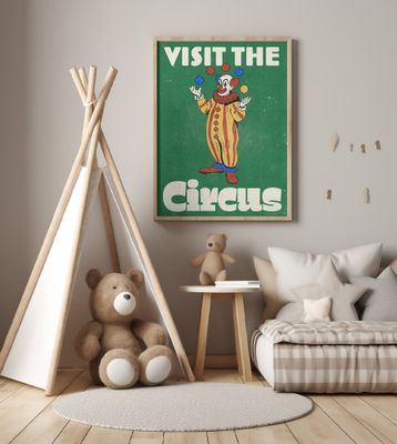 Vintage Visit The Circus Clown