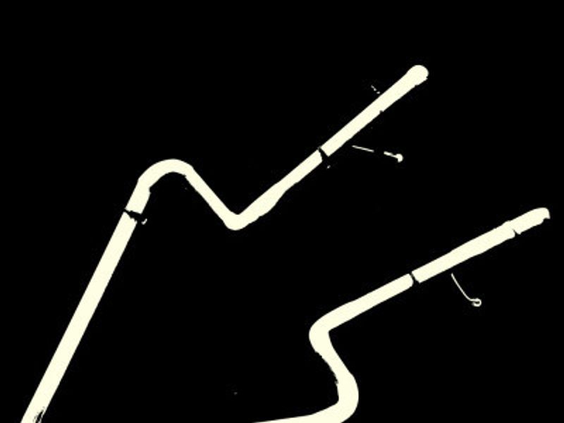 Neon Guitar Silhouette